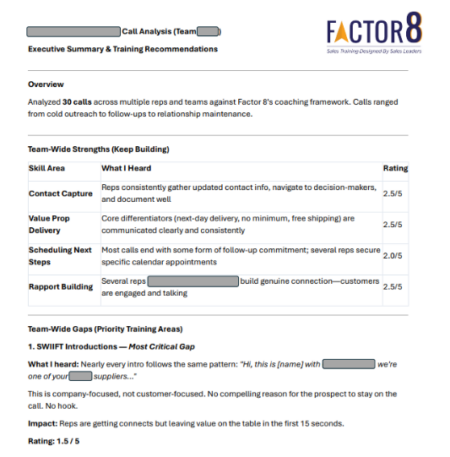 AI Sales Call Assessment